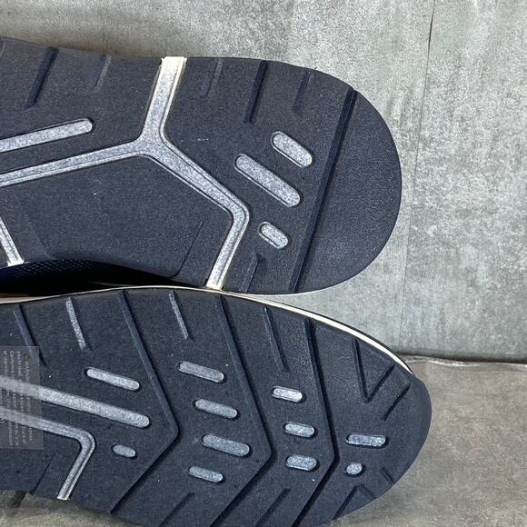 NEW YORK & COMPANY Men's Navy Fabric Dixon Round-Toe Lace-Up Sneakers SZ 11 - Picture 9 of 11